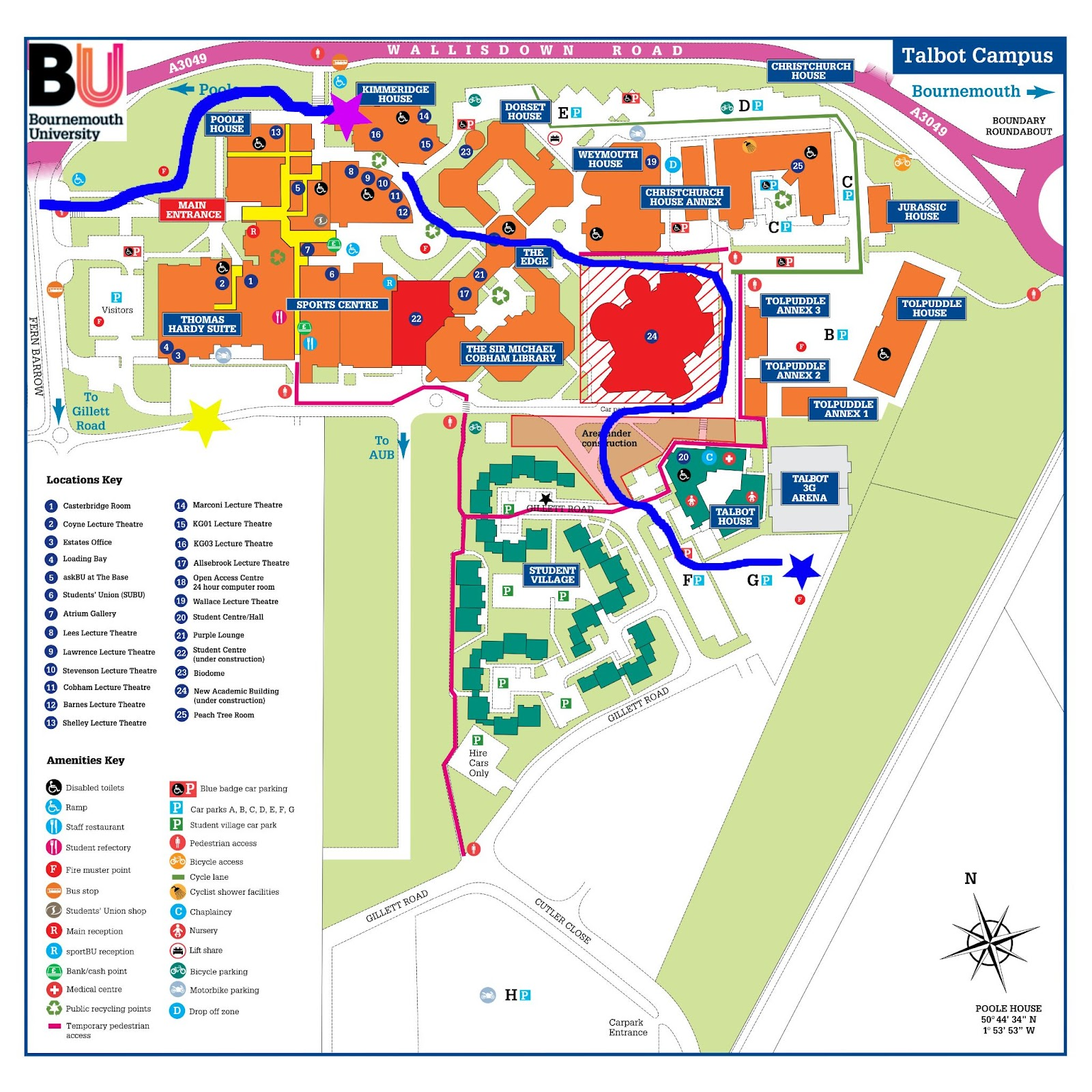 Kimmeridge House location within Talbot Campus